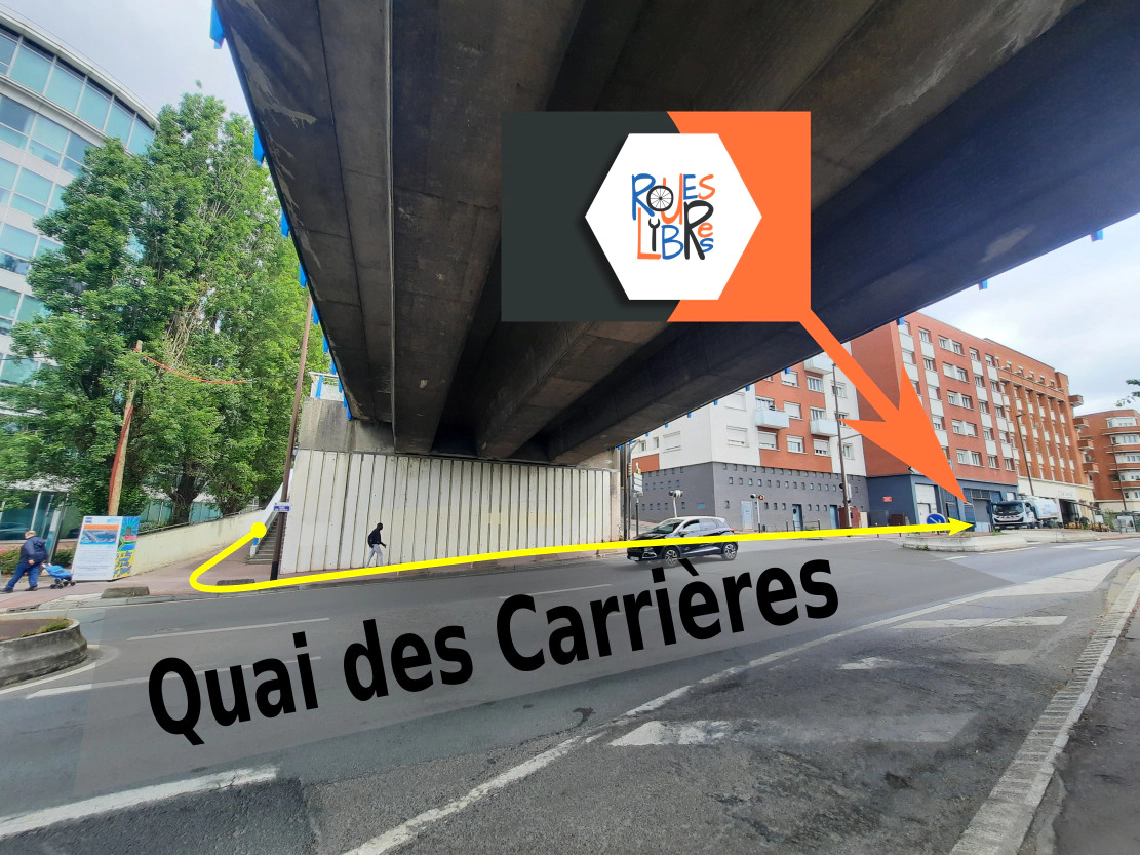 Accès depuis le Quai des Carrières
